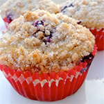 Streusel-Topped Blueberry Muffins