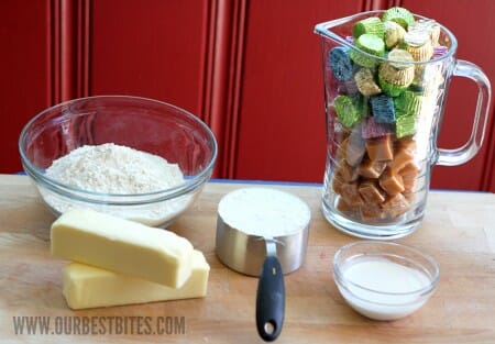 Shortbread bar ingredients