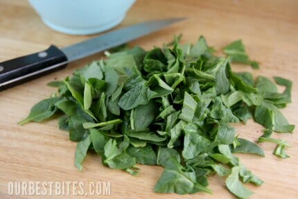 Roughly Chopped Spinach