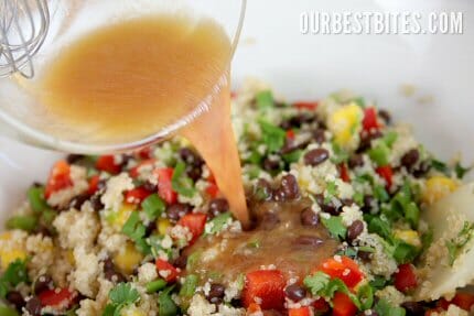Pouring Dressing