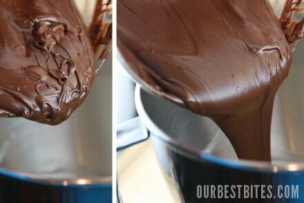 Pouring Melted Chocolate