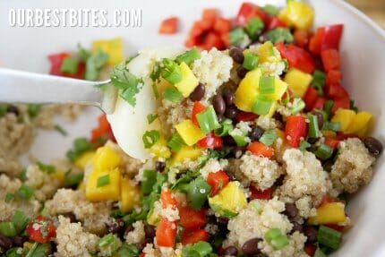 Tossing Quinoa Salad
