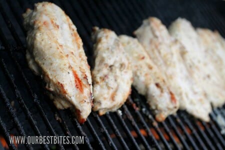 grilling chicken