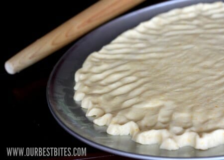 Unbaked cookie crust