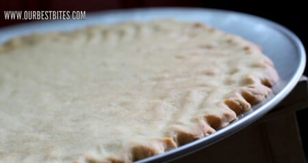 Baked cookie crust