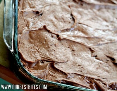 Frosted brownie