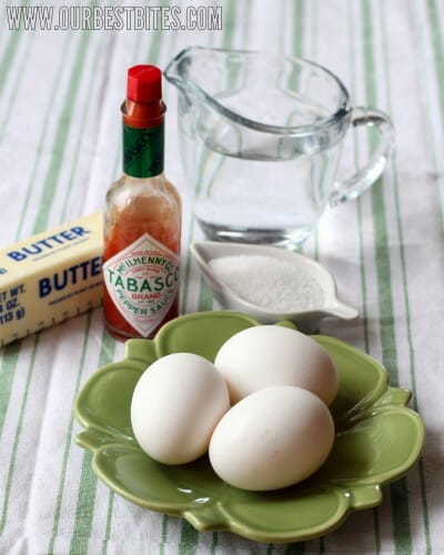 Scrambled eggs ingredients