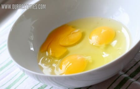 cracked eggs