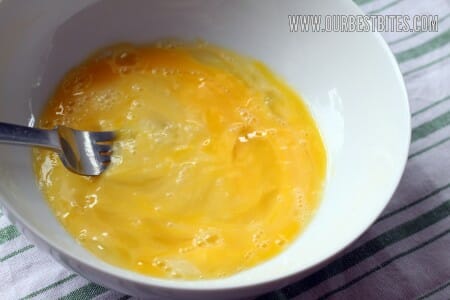 whisking eggs