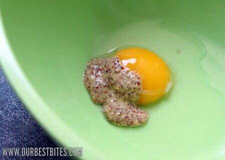 egg yolk, mustard, lemon juice