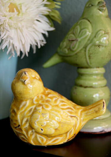 Our Best Bites ceramic birds