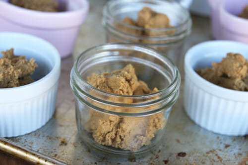 dough filled jar