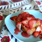 Cream Cheese-Stuffed Lemon French Toast with Strawberries