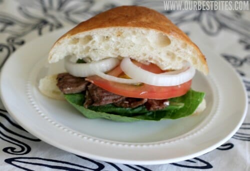 final steak and brie sandwich