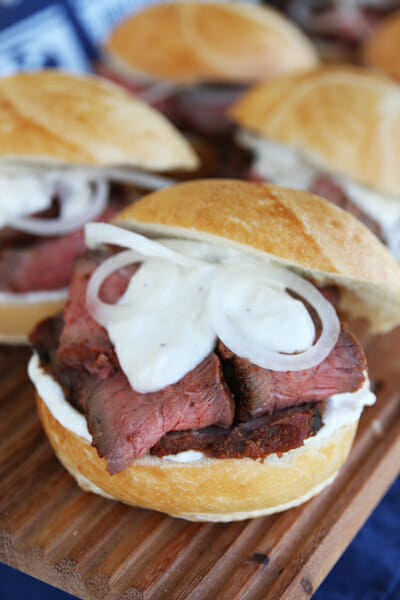 Pit Beef Sandwiches from Our Best Bites