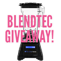 Blendtec Blender + Twister Jar Giveaway (x2)!