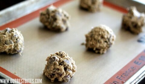 cookie dough on sheet