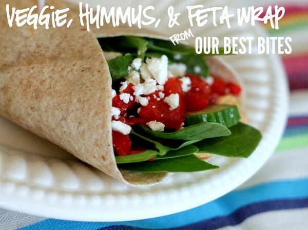 Veggie, Hummus, & Feta Wrap