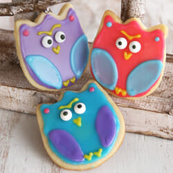 Owl Sugar Cookies {With a Trick!)