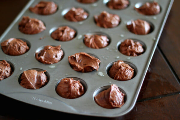 batter in muffin tin