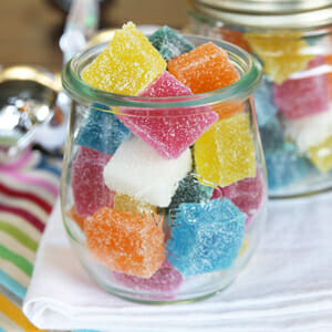 Sparkly Fruit Gummies