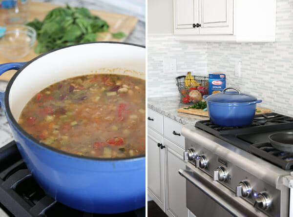 Minestrone Soup Simmering