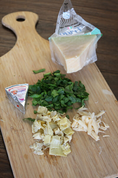 Spinach Artichoke Prep