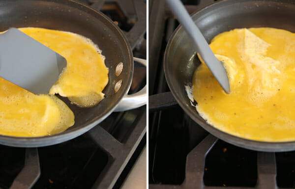 making an omellete