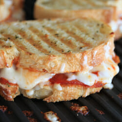 Cheesy Grilled Pizza Sandwich