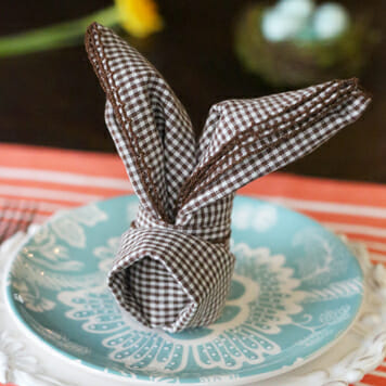 How To: Fold Bunny Napkins