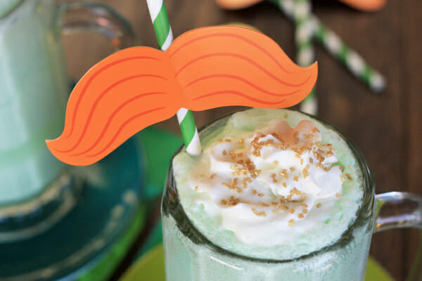 Mustache Straw