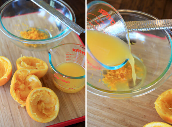 Orange Zest and Juice