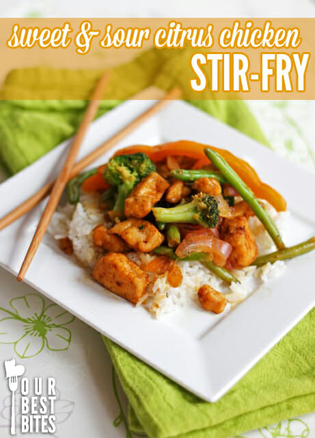 Sweet and Sour Tangerine Chicken Stir-Fry