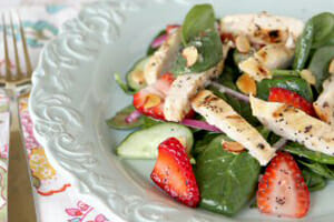 Fresh Strawberry Spinach Salad