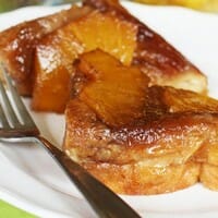 Cream Cheese-Stuffed Pineapple Upside-Down Overnight French Toast