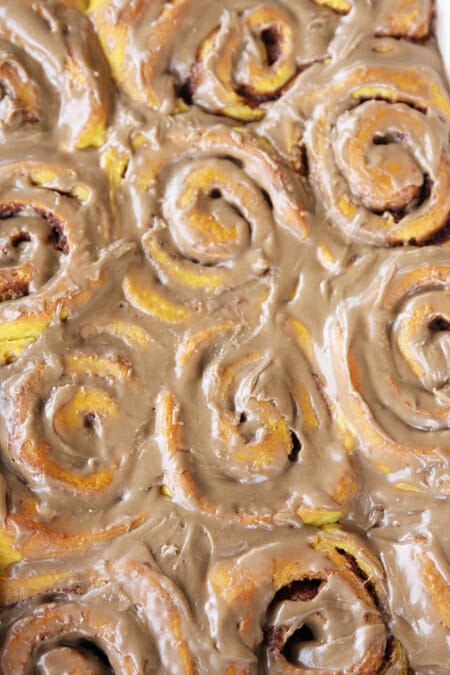 Pumpkin Cinnamon Rolls_Glazed Cinnamon Rolls