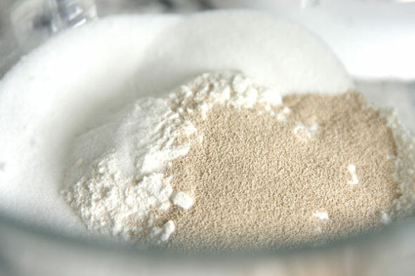 Pumpkin Cinnamon Rolls_Yeast and Dry Ingredients